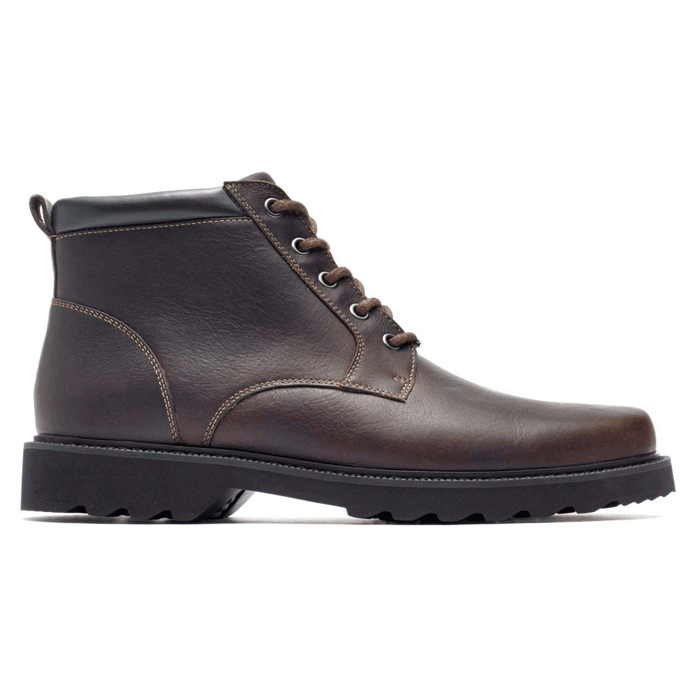 Botas Rockport Hombre Mexico - Northfield Waterproof Plain Toe Marrom Oscuro - DPYOM5824